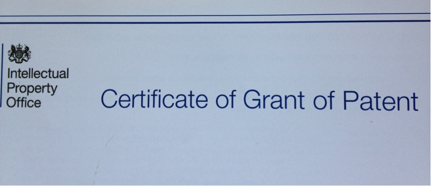 Certificate of Grant of Patent