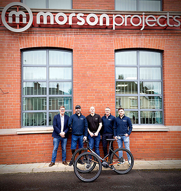 Morson Projects team including injured veteran Andy Reid MBE